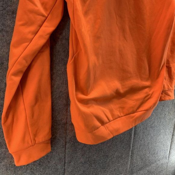 Nike Jacket Men Medium Adult Orange Swoosh Outdoors Hoodie Sweatshirt Drawstring - Picture 11 of 12